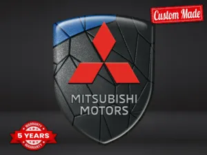 Mitsubishi Automotive Window Stickers Sports Customizable Minimal